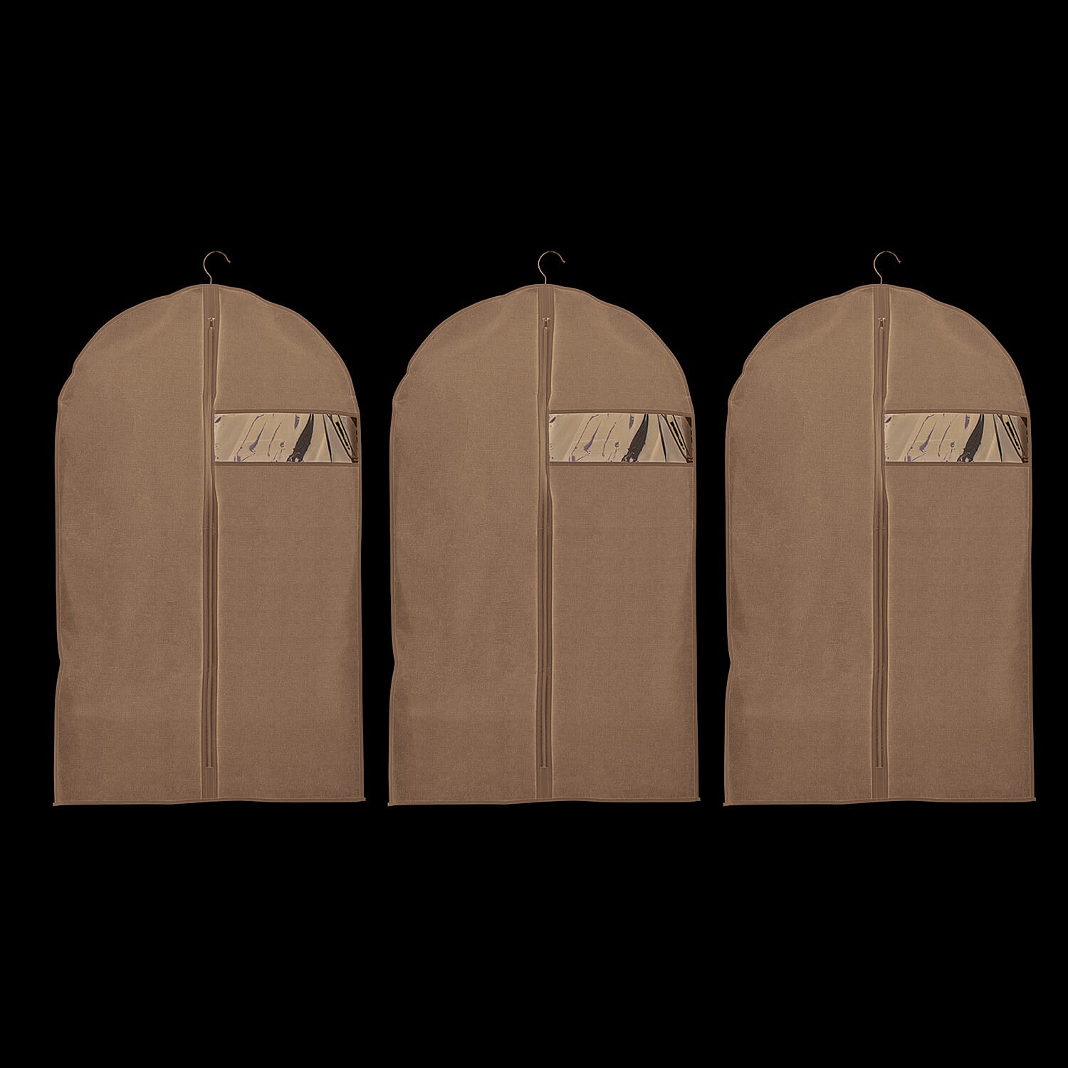 Pack of 3 Suit Cover (Size 100x60 cm) - Grey 7699343 0