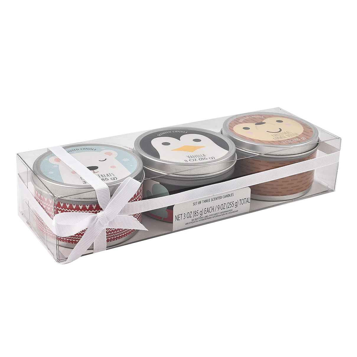 Pack of 3 Tin Candles - Critters (Crispy, Vanilla, Cooky Dough) 7641102 8
