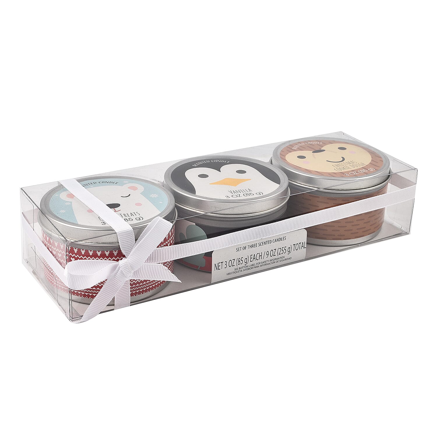 Pack of 3 Tin Candles - Critters (Crispy, Vanilla, Cooky Dough) 7641102 8