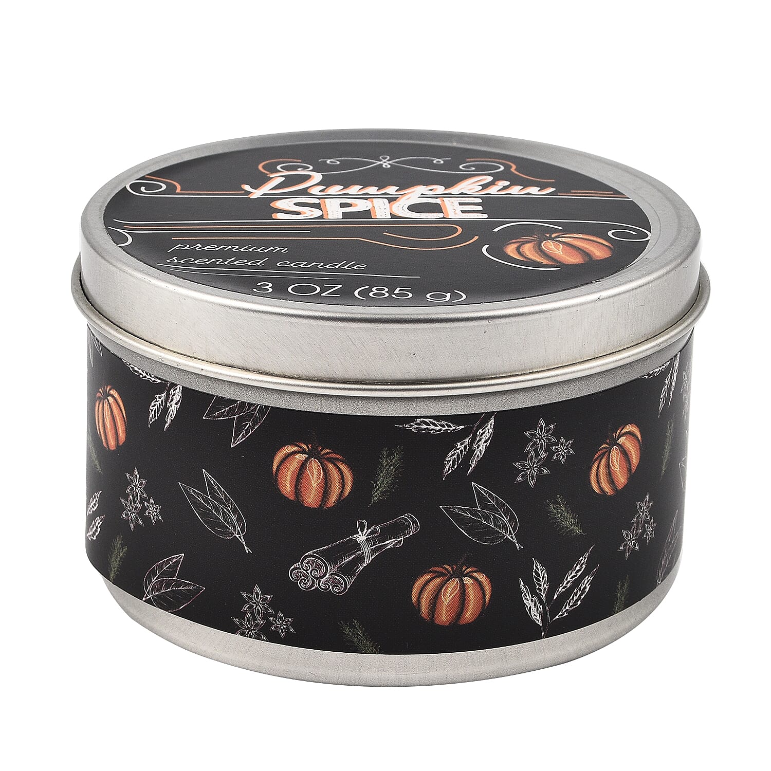 Pack of 3 Tin Candles - Rustic (Pumpkin Spice, Mulled Cider, Apple Pie) 7641100 3