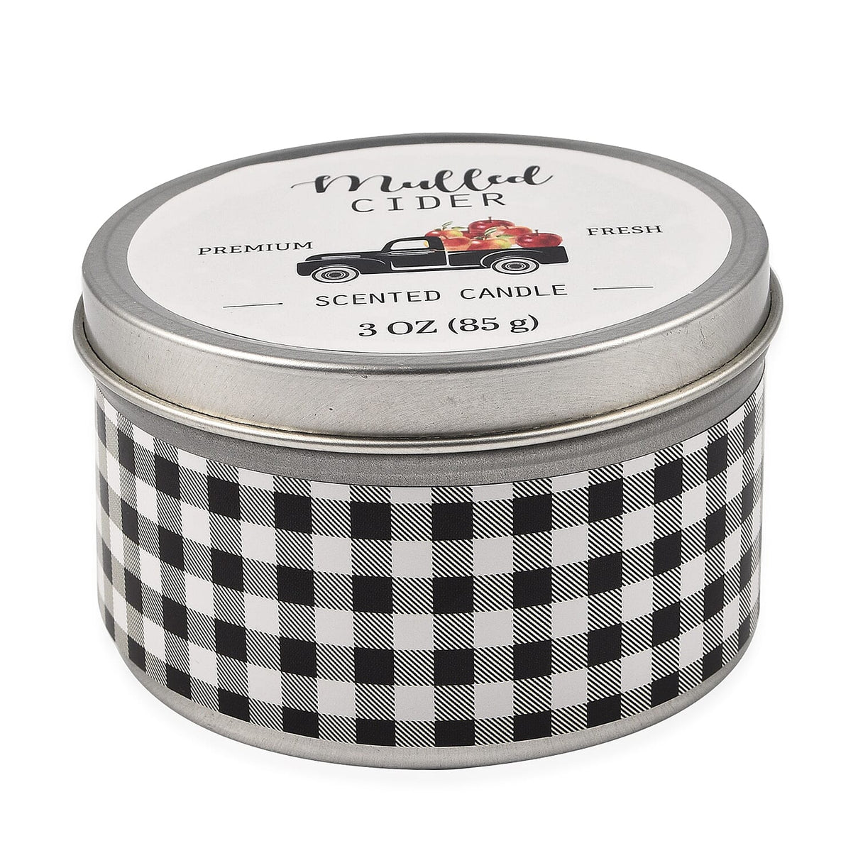 Pack of 3 Tin Candles - Rustic (Pumpkin Spice, Mulled Cider, Apple Pie) 7641100 5