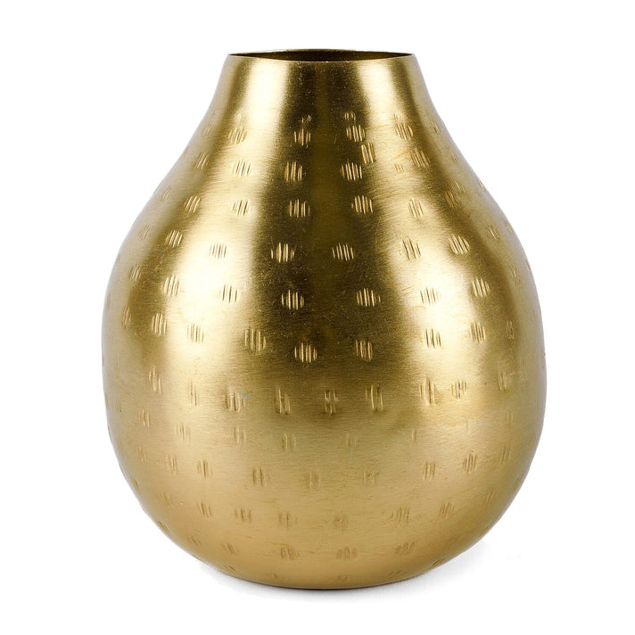 Set of 9 - Brushed Gold Metal Vase (14.5 x 11.5 x 11.5cm) 8067031 2