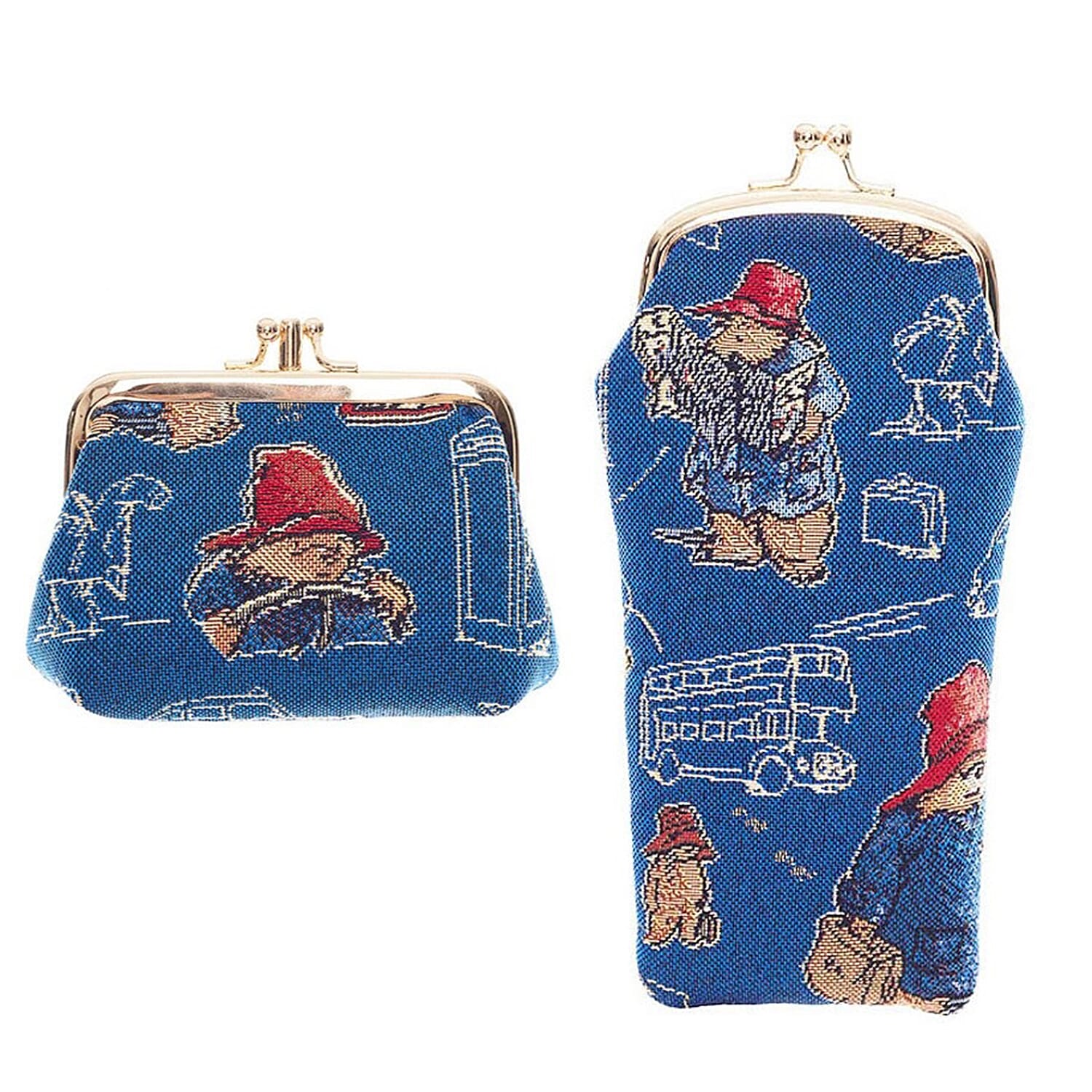 Signare Paddington Glasses Pouch &amp; Frame Purse - Blue Multi 7968251 0