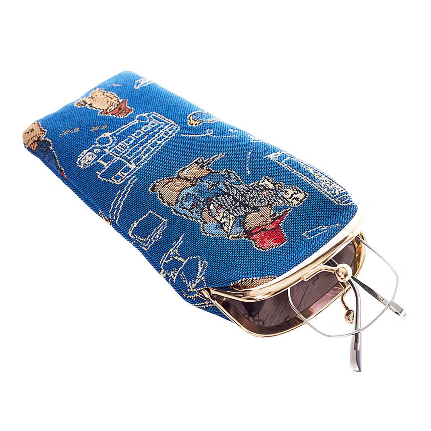 Signare Paddington Glasses Pouch &amp; Frame Purse - Blue Multi 7968251 5