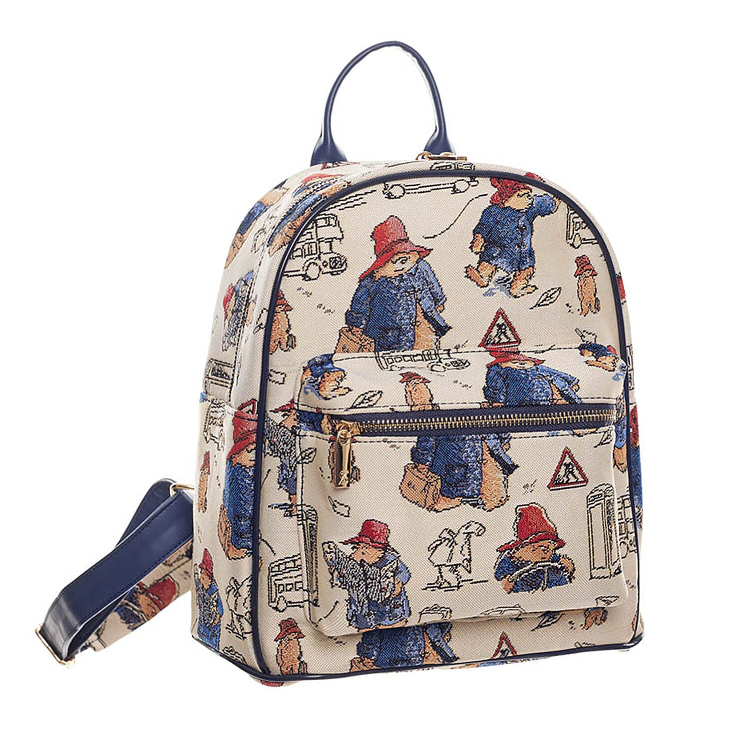 Signare Paddington Woven Daypack - Cream Multi 7969263 1