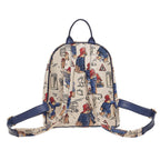 Signare Paddington Woven Daypack - Cream Multi