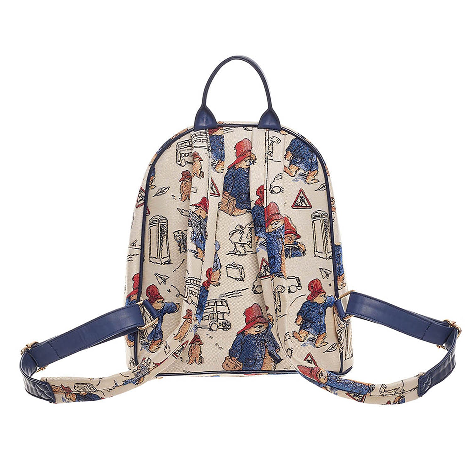 Signare Paddington Woven Daypack - Cream Multi 7969263 3