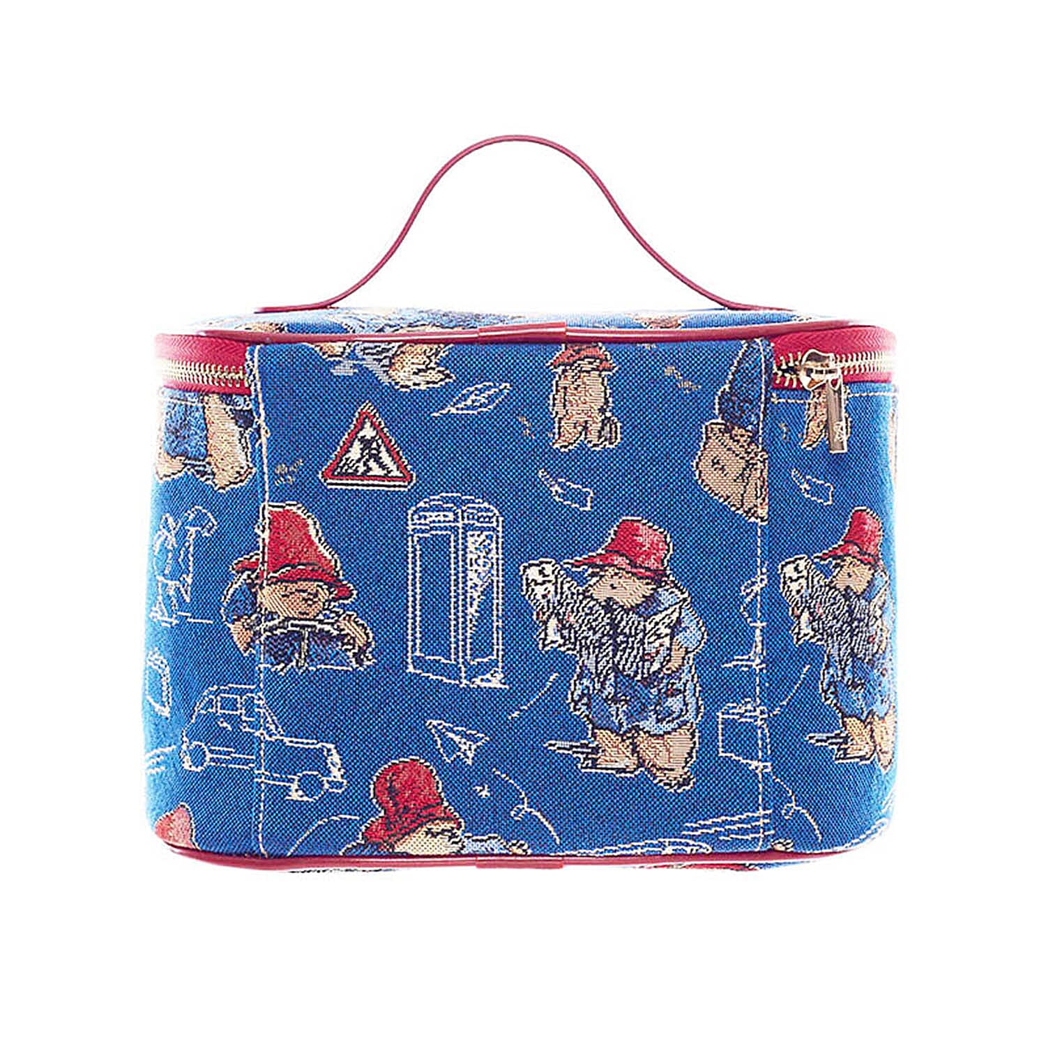 Signare Paddington Vanity Case - Blue Multi 8022972 1