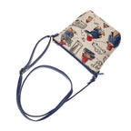 Signare Paddington Woven Sling Bag & Zip Coin Purse - Cream Multi
