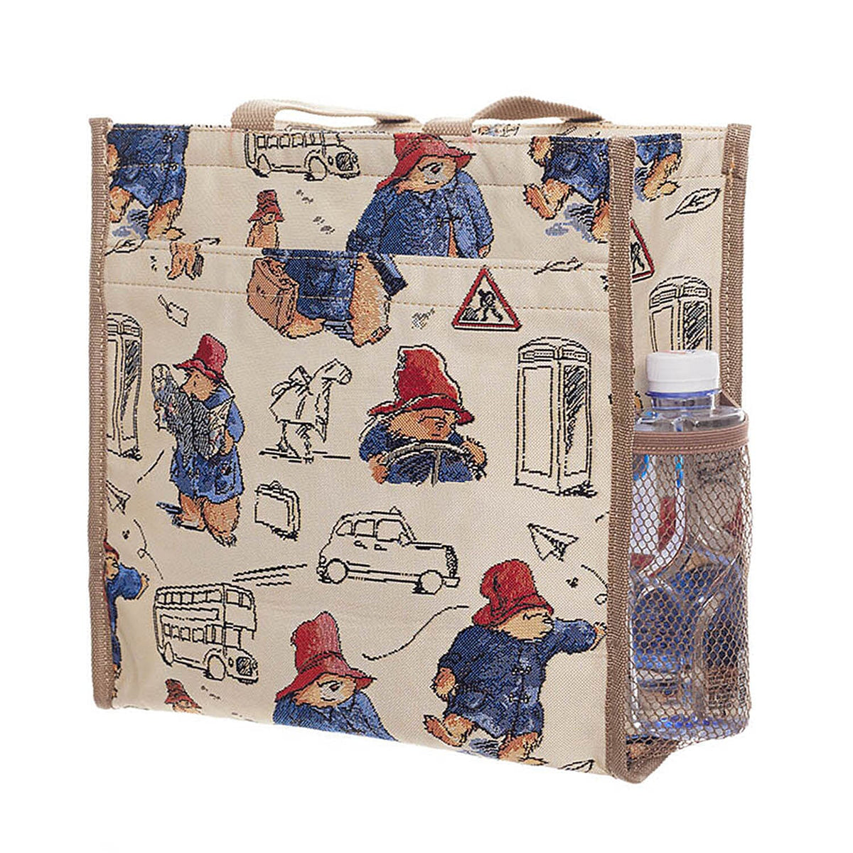 Signare Paddington Classic Marmalade Woven Shopper Bag - Cream Multi 7969237 1