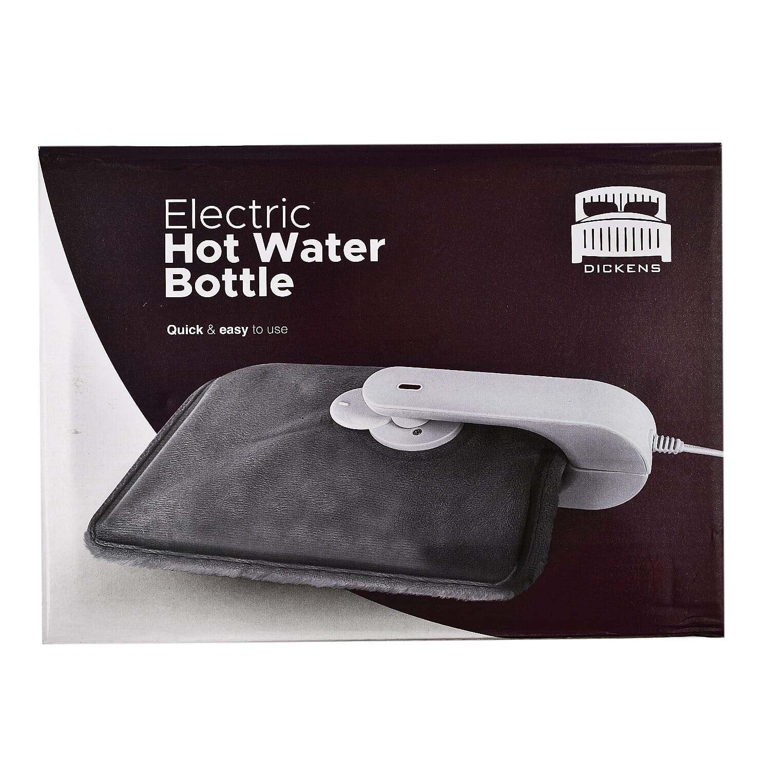 Dickens Electric Hot Water Bottle for Hot Therapy- Grey 7763822 5