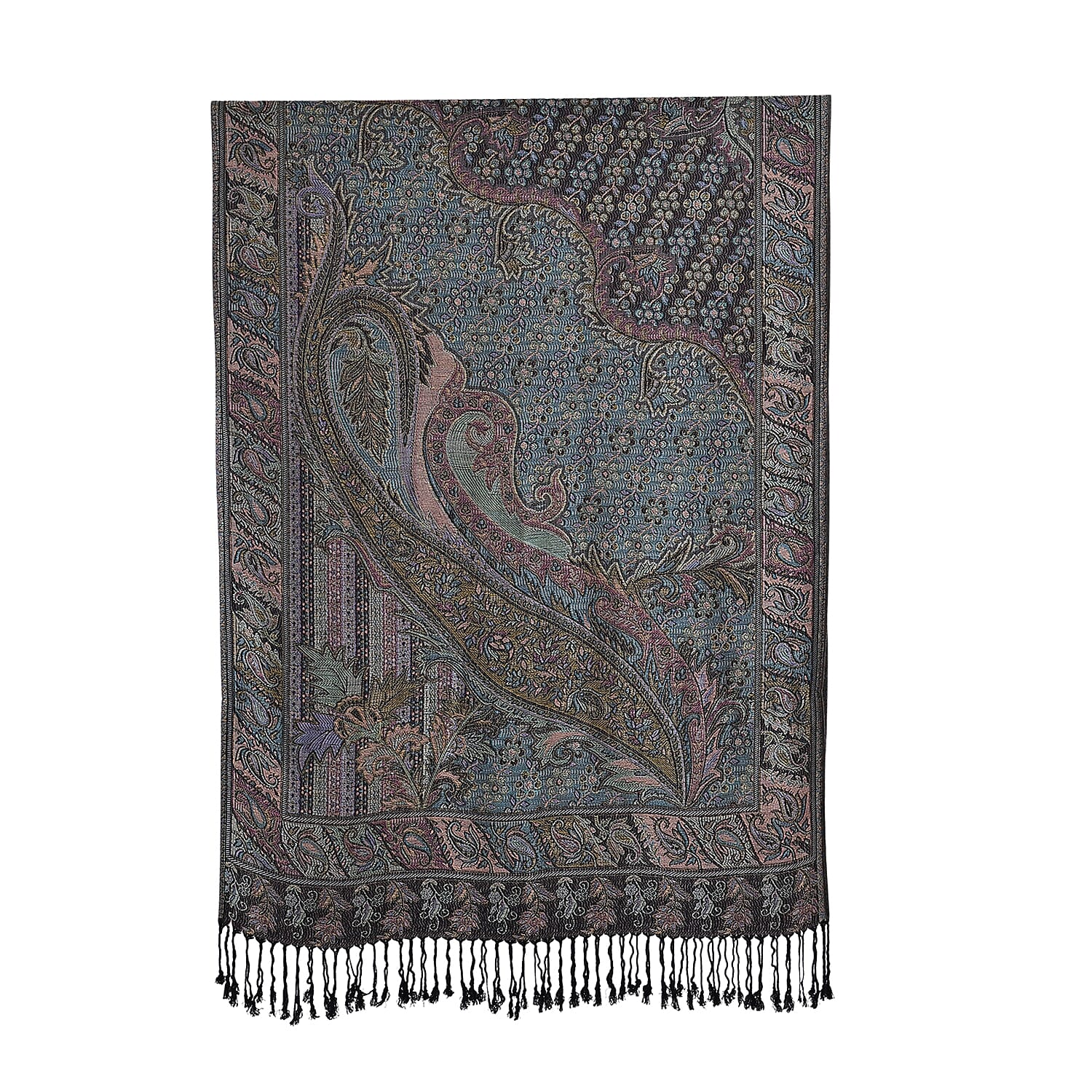 Paisley Scarf (Size - One Size) - Black - Red 8165886 6