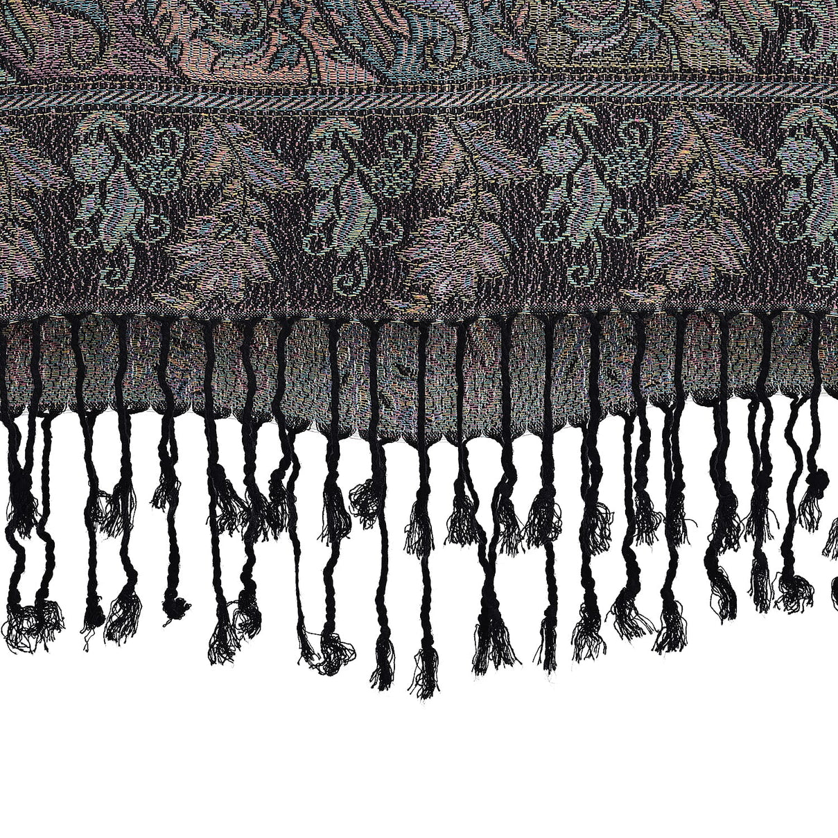 Paisley Scarf (Size - One Size) - Black - Red 8165886 7