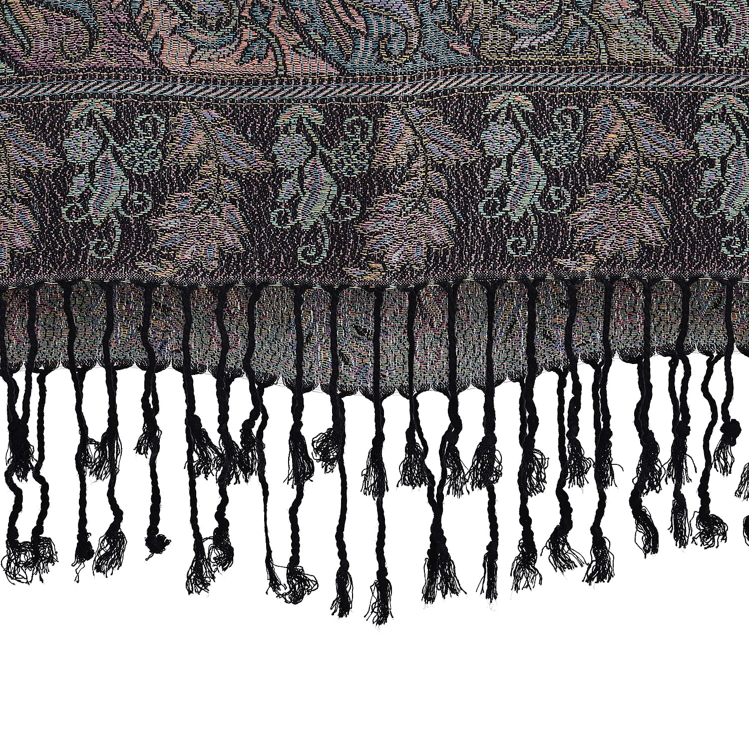 Paisley Scarf (Size - One Size) - Black - Red 8165886 7