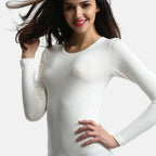 Palms Ladies Long Sleeve Lightweight Top (Size 12) - Ivory