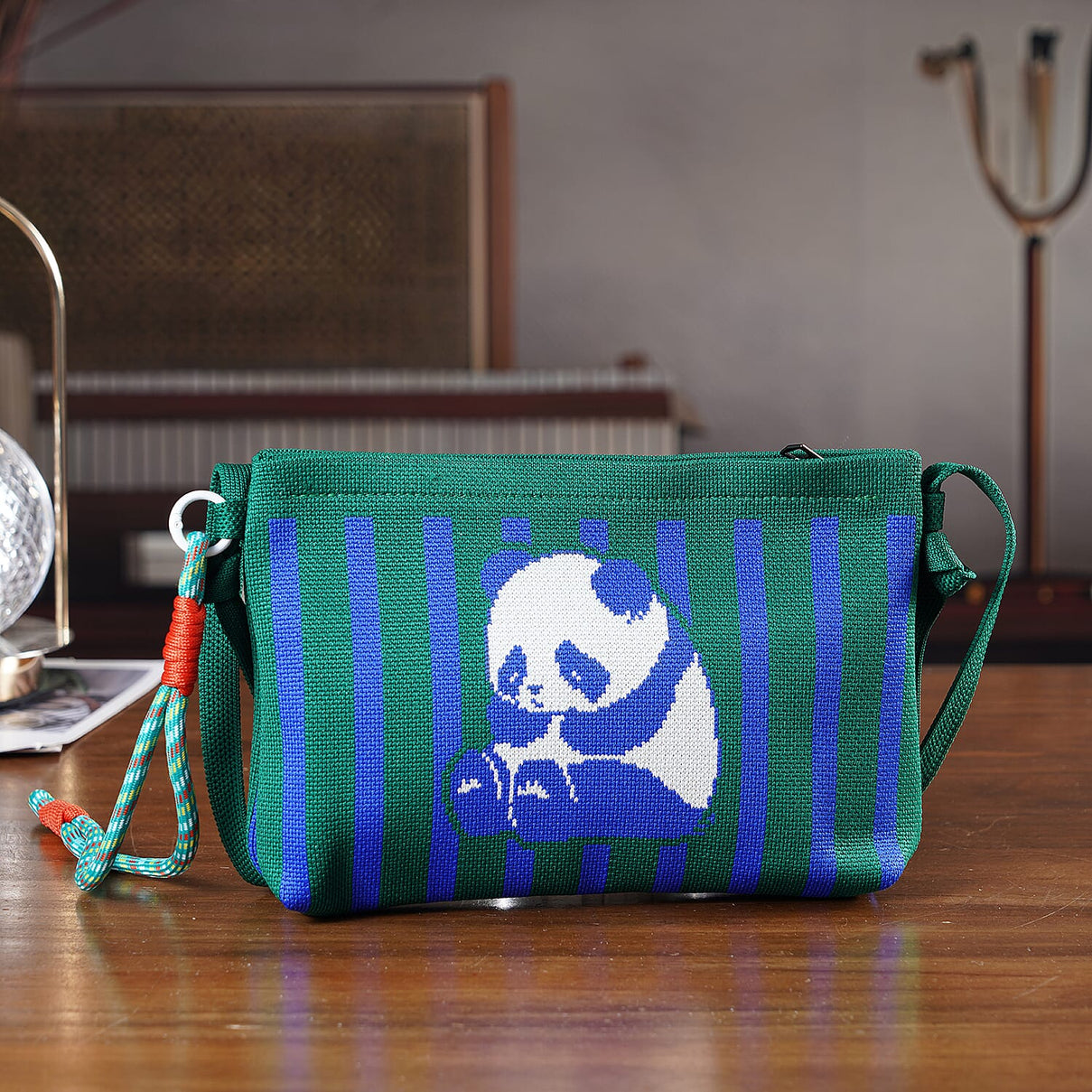 Designer-Inspired  Panda Print Crossbody Bag - Panda V32360830 2