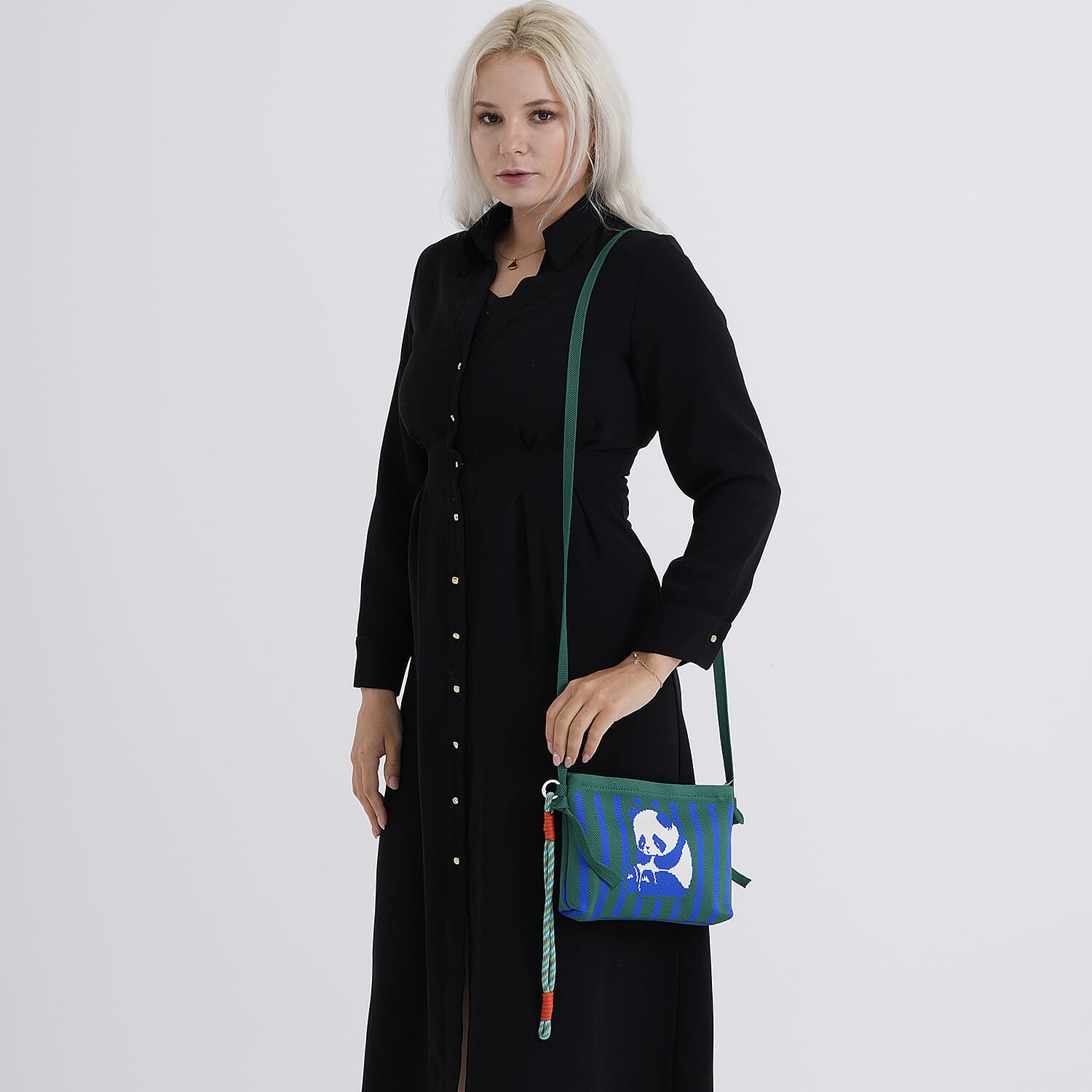 Designer-Inspired  Panda Print Crossbody Bag - Panda V32373434 3