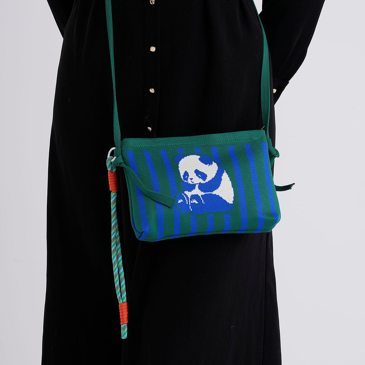 Designer-Inspired  Panda Print Crossbody Bag - Panda V32373434 4