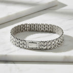 Panther Bracelet (Size 9) in Yellow & White Gold Plated