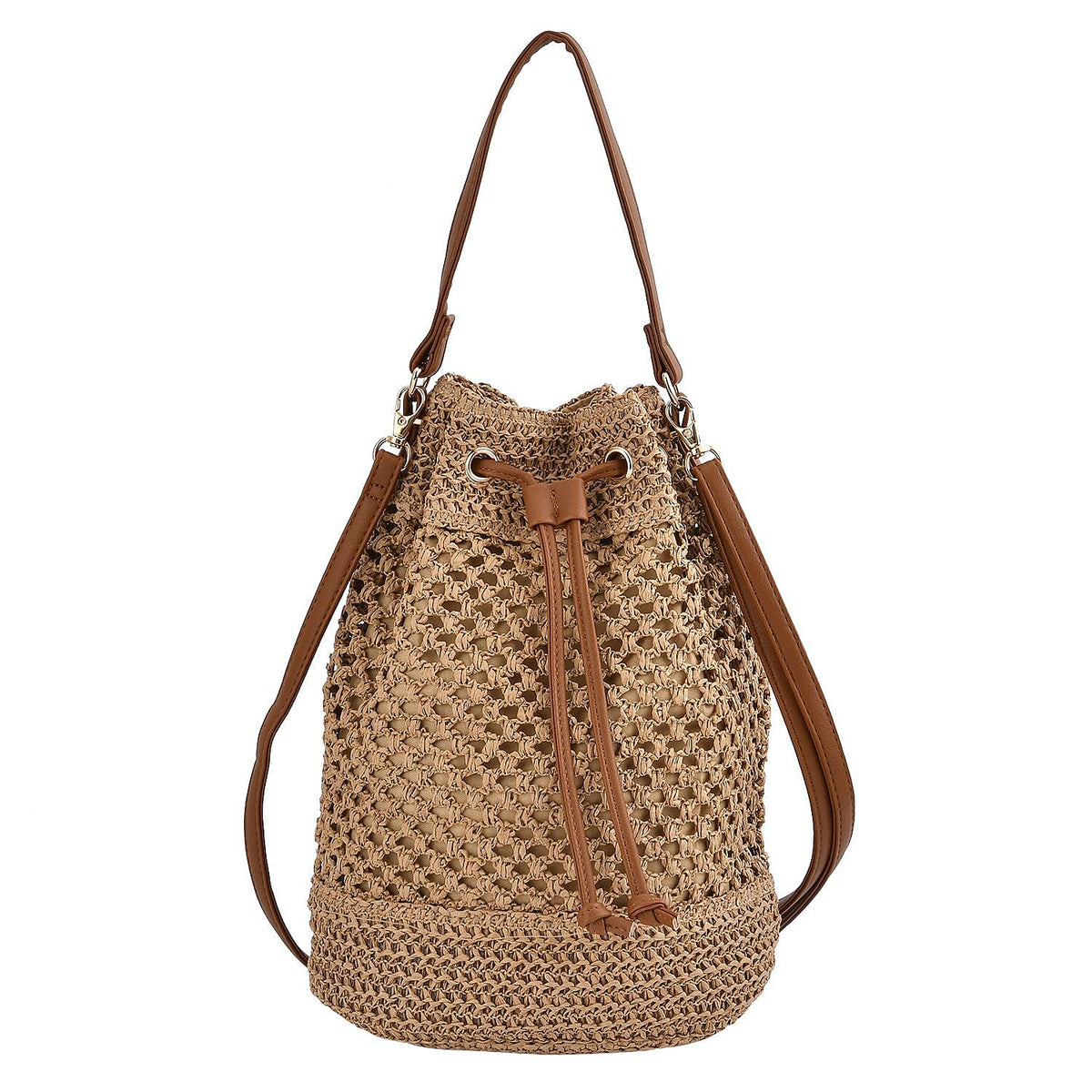 Handwoven Bucket Bag - Coffee 7283025 0