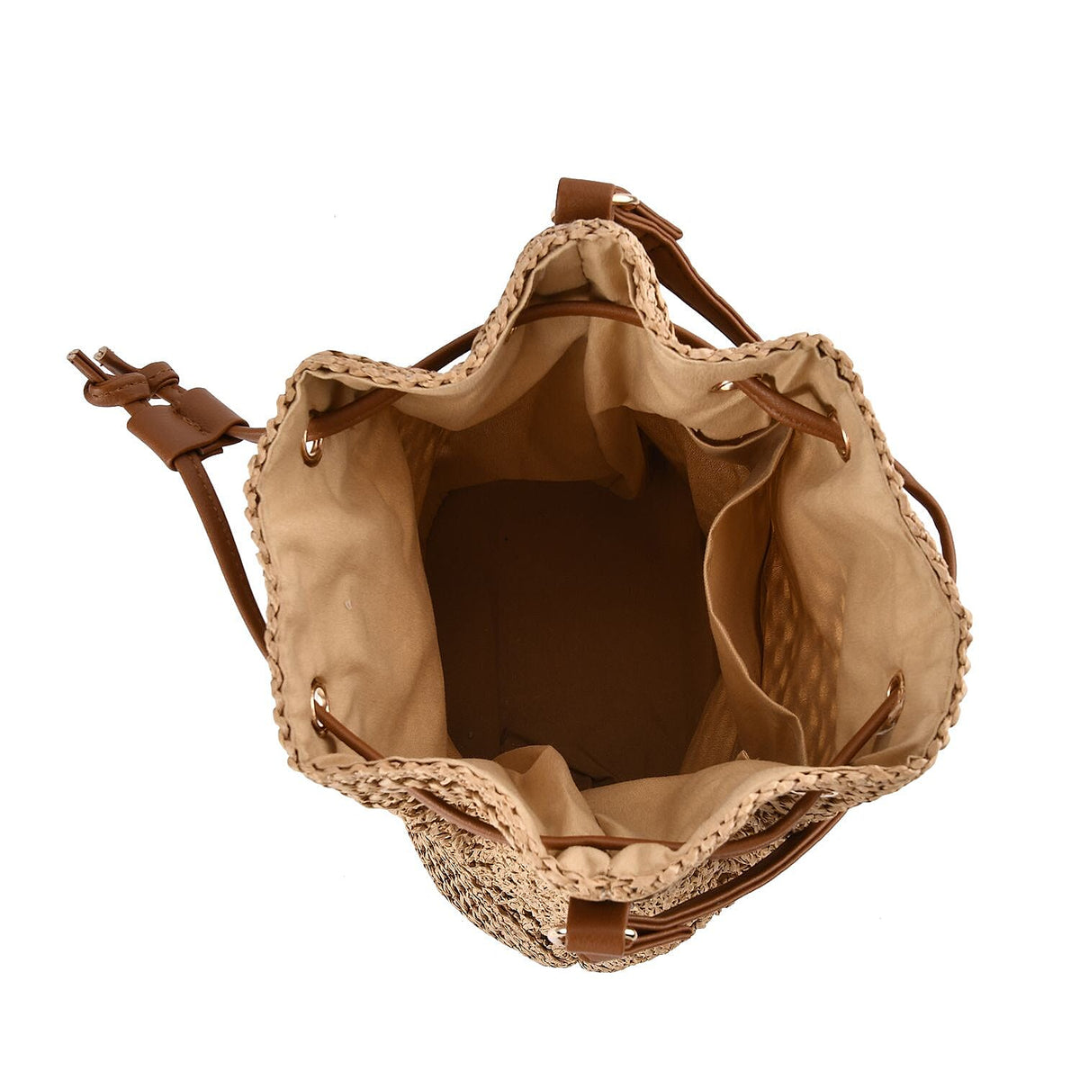 Handwoven Bucket Bag - Coffee 7283025 4