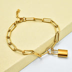 Paperclip Bracelet (Size - 7.5) in Stainless Steel