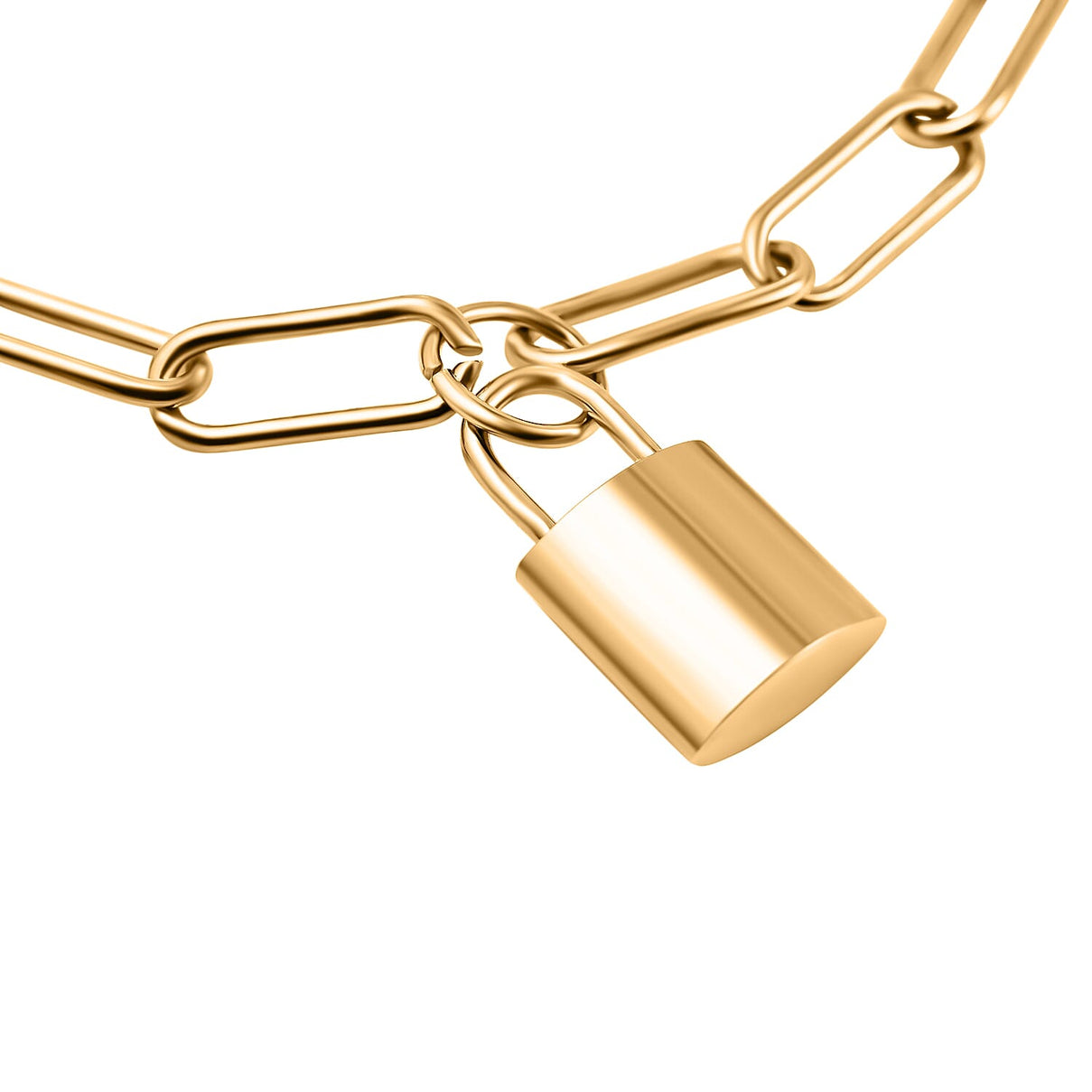 Paperclip Bracelet (Size - 7.5) in Stainless Steel 7433624 2