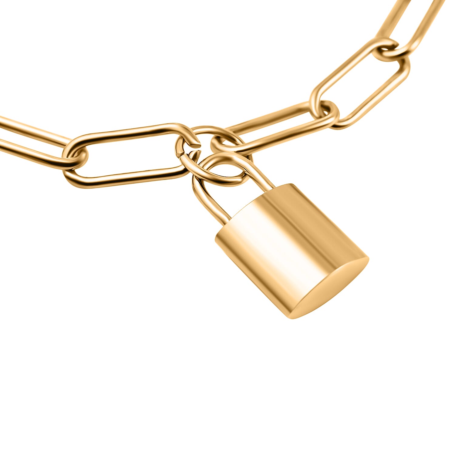 Paperclip Bracelet (Size - 7.5) in Stainless Steel 7433624 2