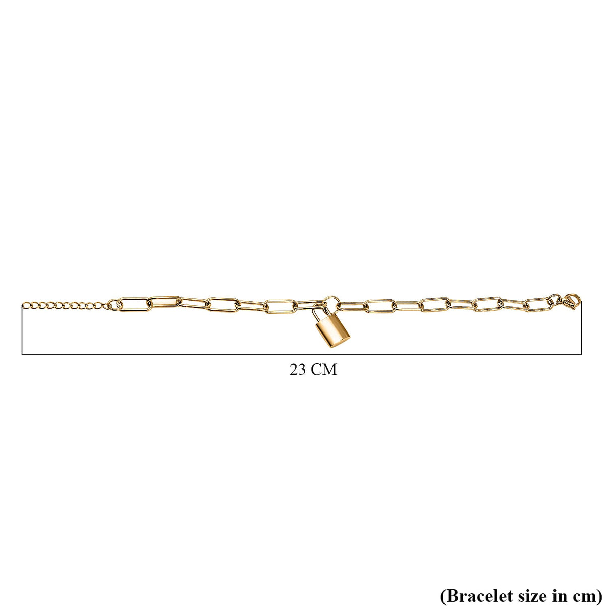 Paperclip Bracelet (Size - 7.5) in Stainless Steel 7433624 4