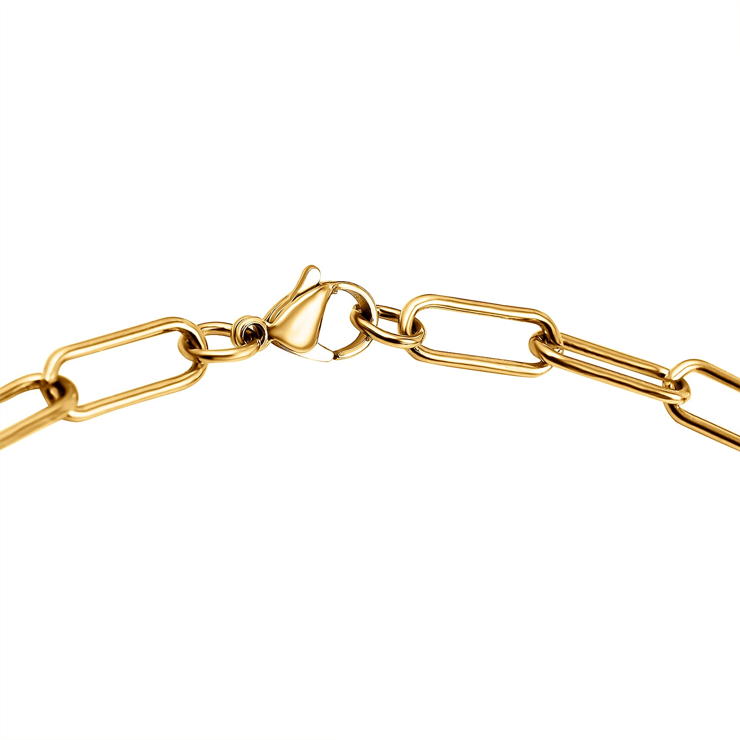 Paperclip Necklace (Size - 18) in Yellow Gold Tone 7433559 4
