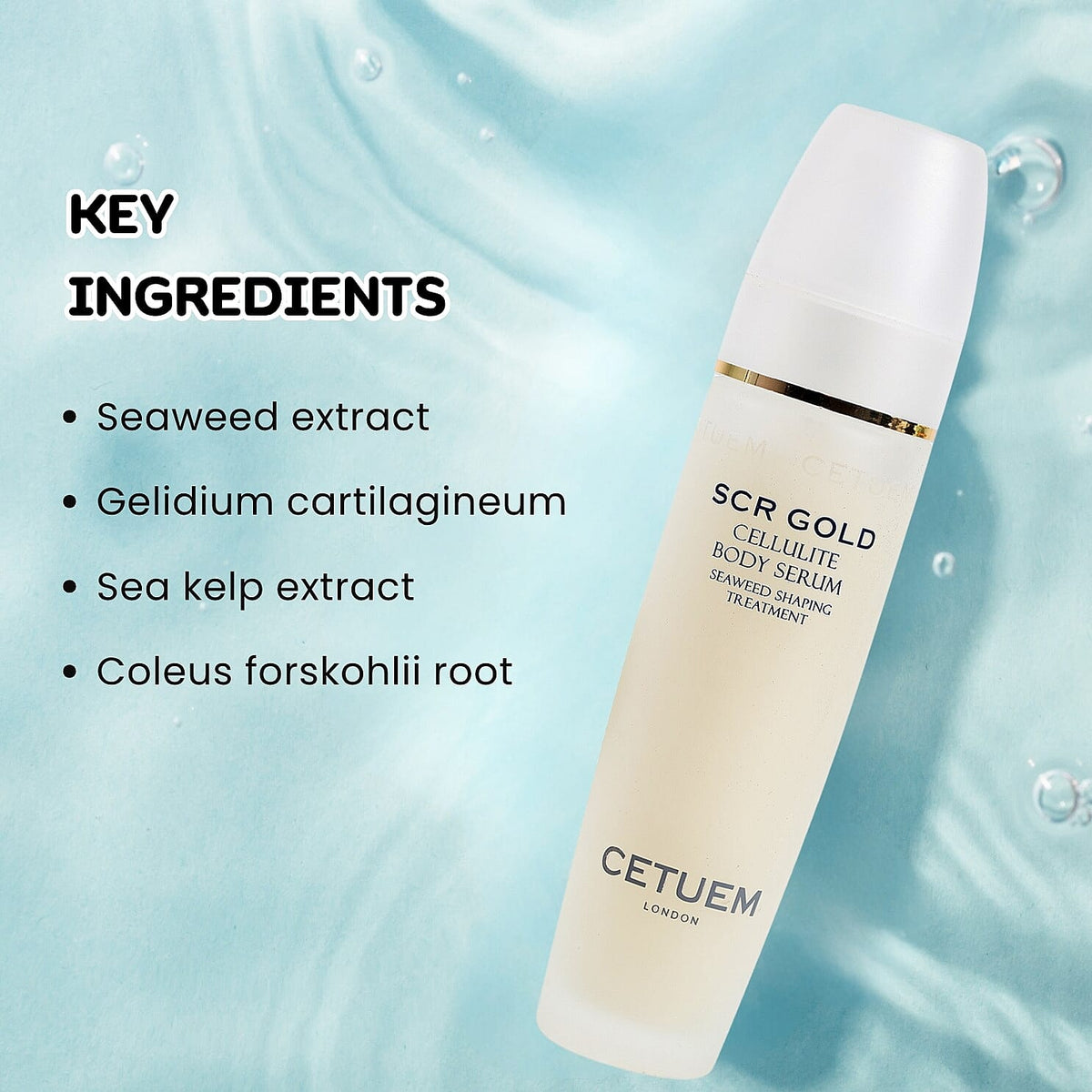Paraben Free Cetuem SCR Gold Cellulite Body Serum with Essential Oils of Grapefruit, Juniper and Rosemary 3282709 2
