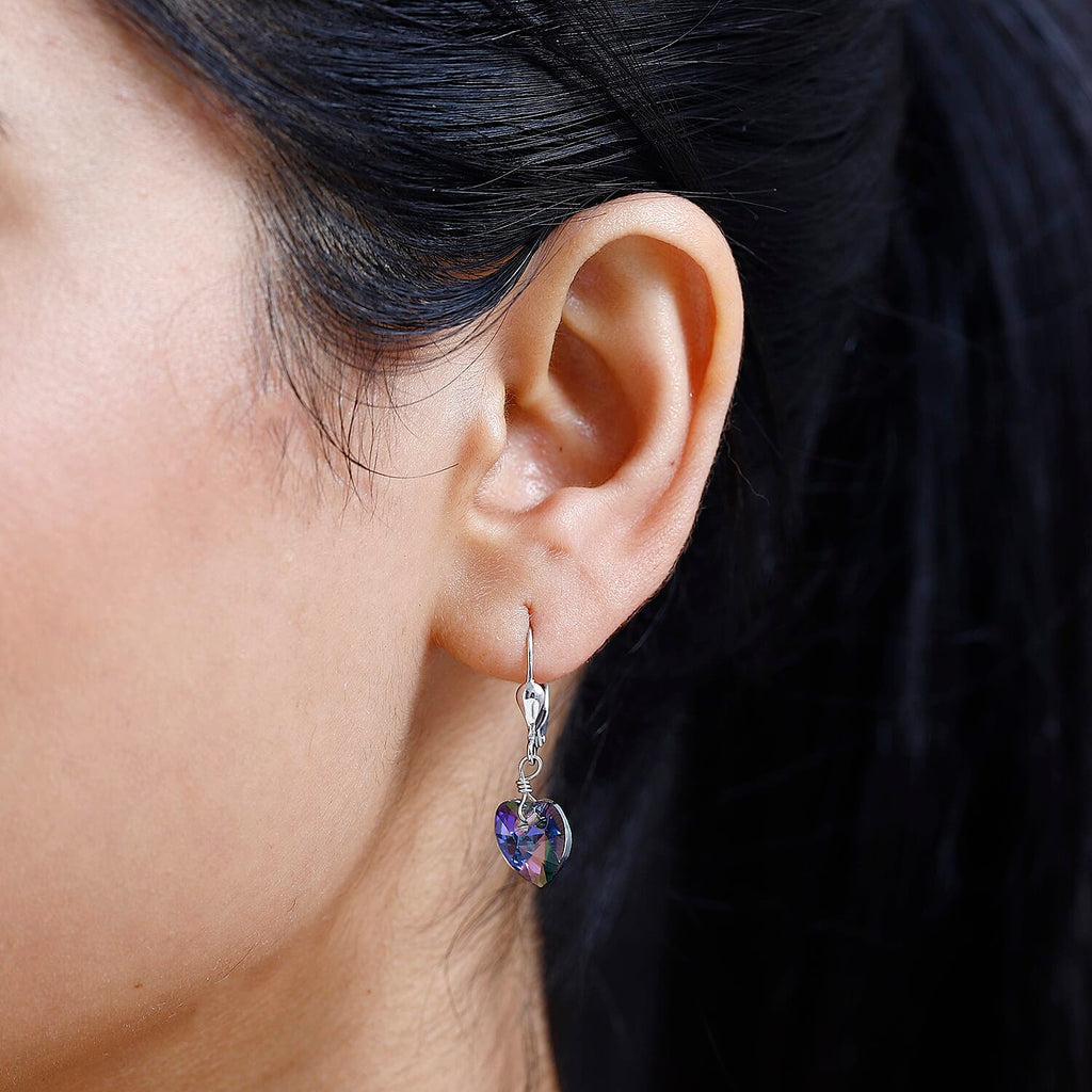 Paradise Shine Finest Crystal  Fancy Earring in Platinum Overlay Sterling Silver 5.50 ct