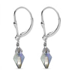 Paradise Shine Finest Crystal  Fancy Earring in Platinum Overlay Sterling Silver 5.50 ct