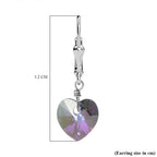 Paradise Shine Finest Crystal  Fancy Earring in Platinum Overlay Sterling Silver 5.50 ct