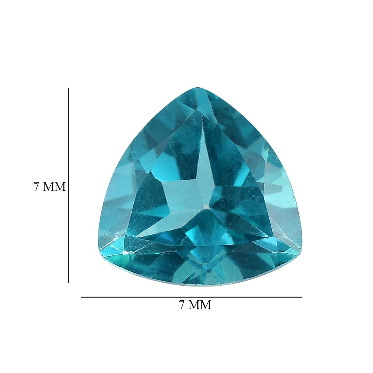 Set of 3 Paraiba Topaz Loose Gemstone in Trillion Cut 7734280 4