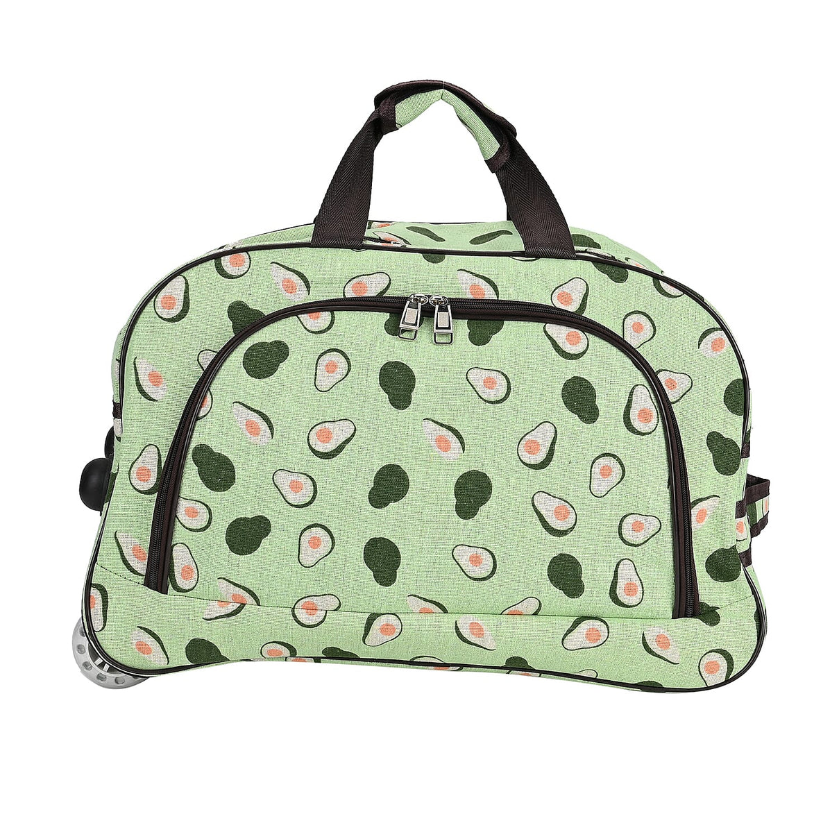 Avocado Printed Travel Bag with Adjustable Handle (Size 50x28x30 cm) - Green 7845175 0