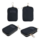 Passage - Faux Leather Crossbody Bag with RFID Protection and Removable Coin Pouch - Black