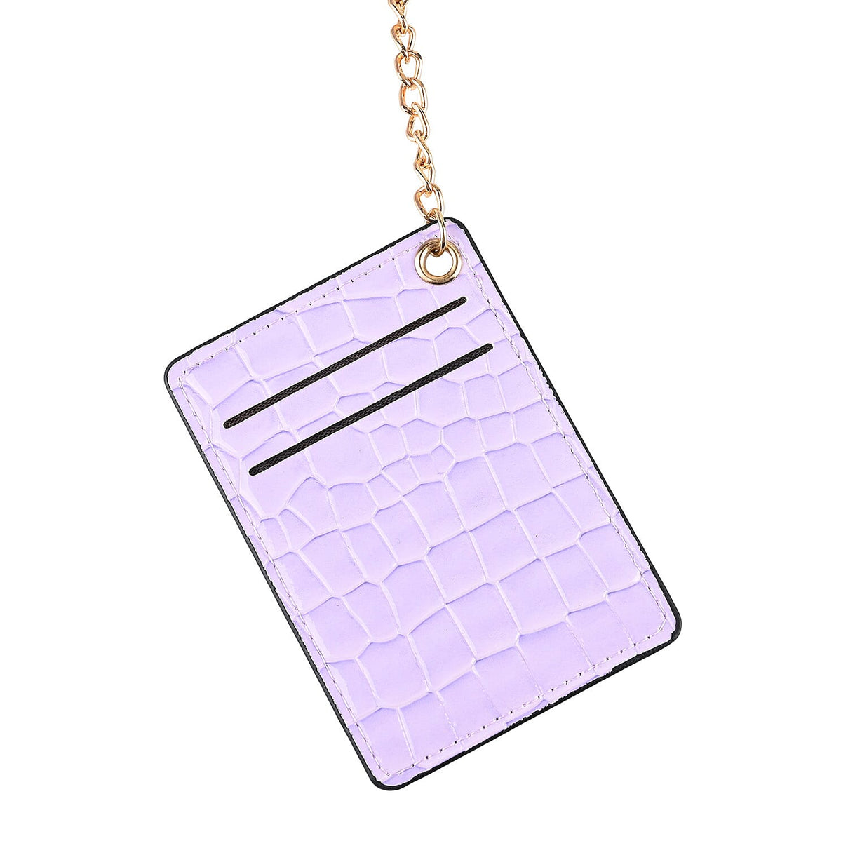 Passage Embossed Crocodile Pattern Crossbody Bag with Card Slot &amp; Shoulder Strap - Lavender 7862333 3