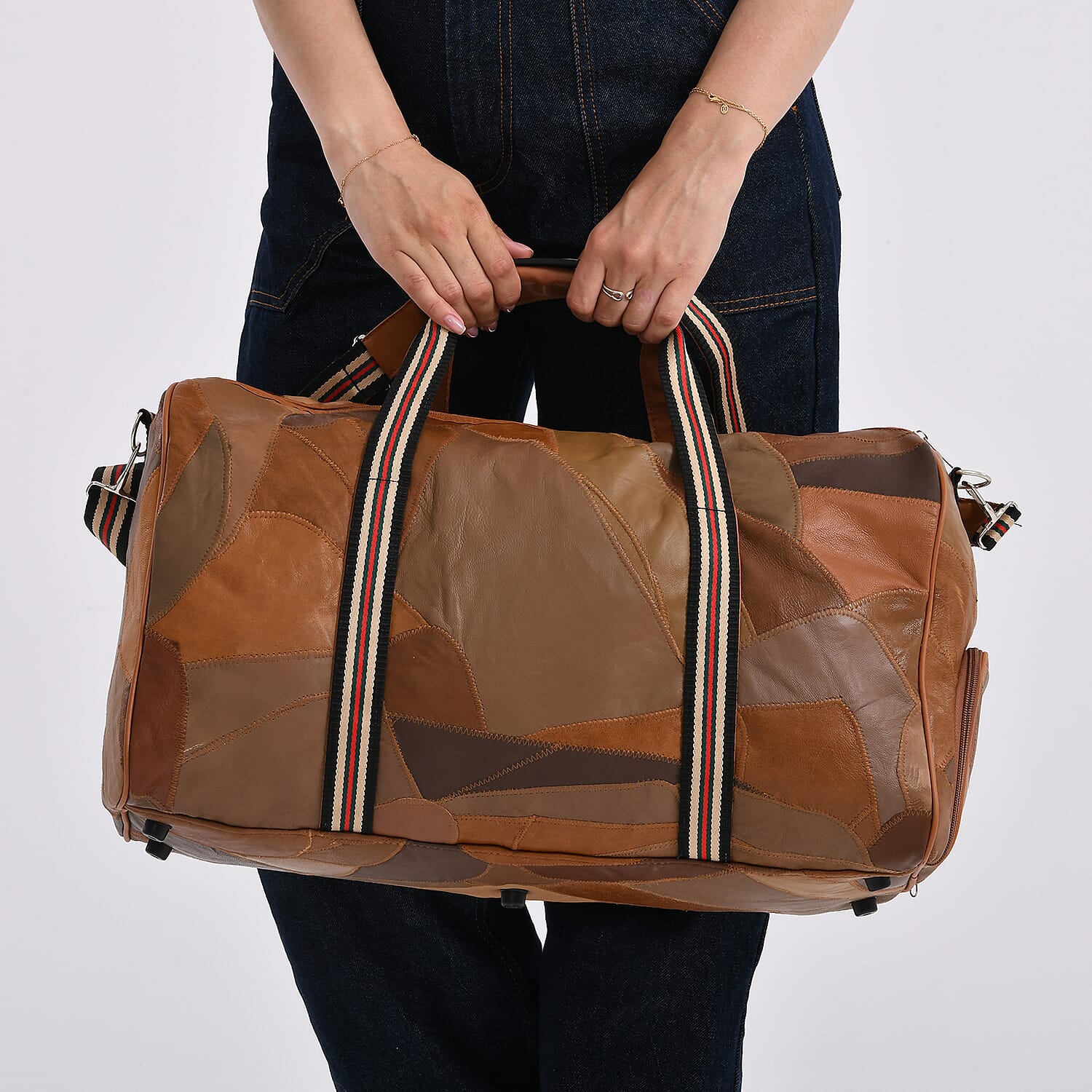 Hong Kong Closeout - 100%  Genuine Leather Travel Bag - Camel 8099201 4