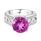 Patroke Kunzite Colour Triplet Quartz Solitaire Ring 4.0 Ct.
