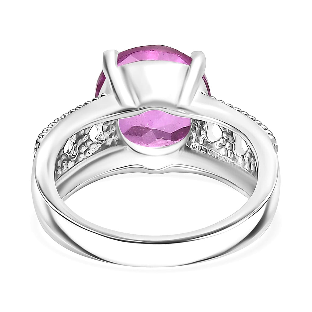 Patroke Kunzite Colour Triplet Quartz Solitaire Ring 4.0 Ct.