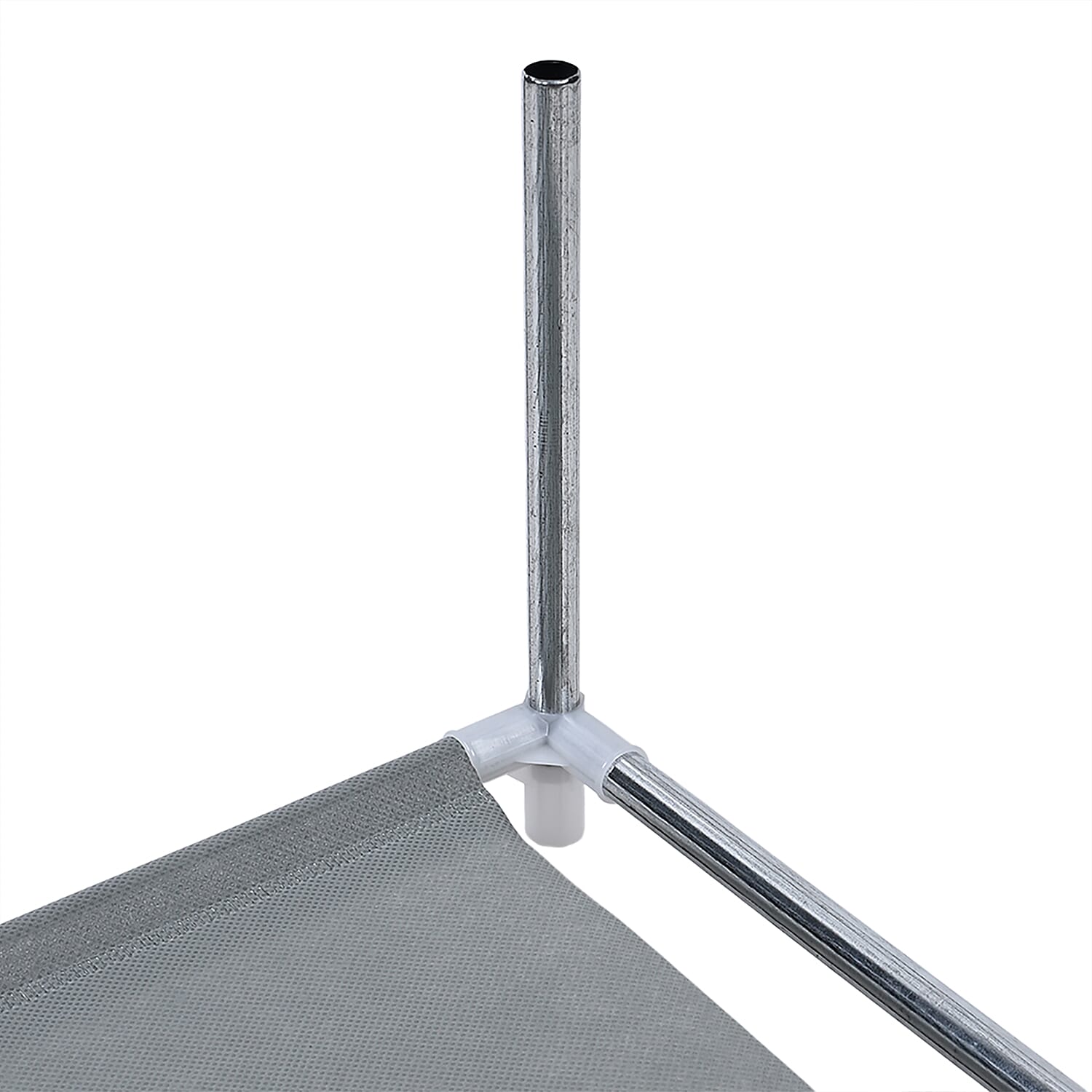 6-Tier Metal &amp; Fabric Multi-Purpose Storage Shelf Rack (60x28x120cm) - Grey &amp; White 8196354 8