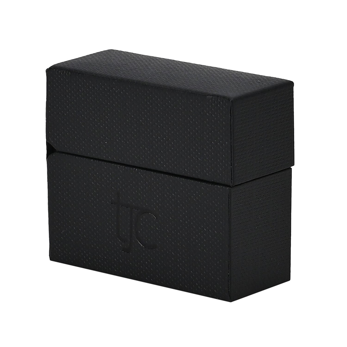 Solid Black Colour Earring Box with TJC Logo (Size 5x5x1.5 cm) 7813728 3