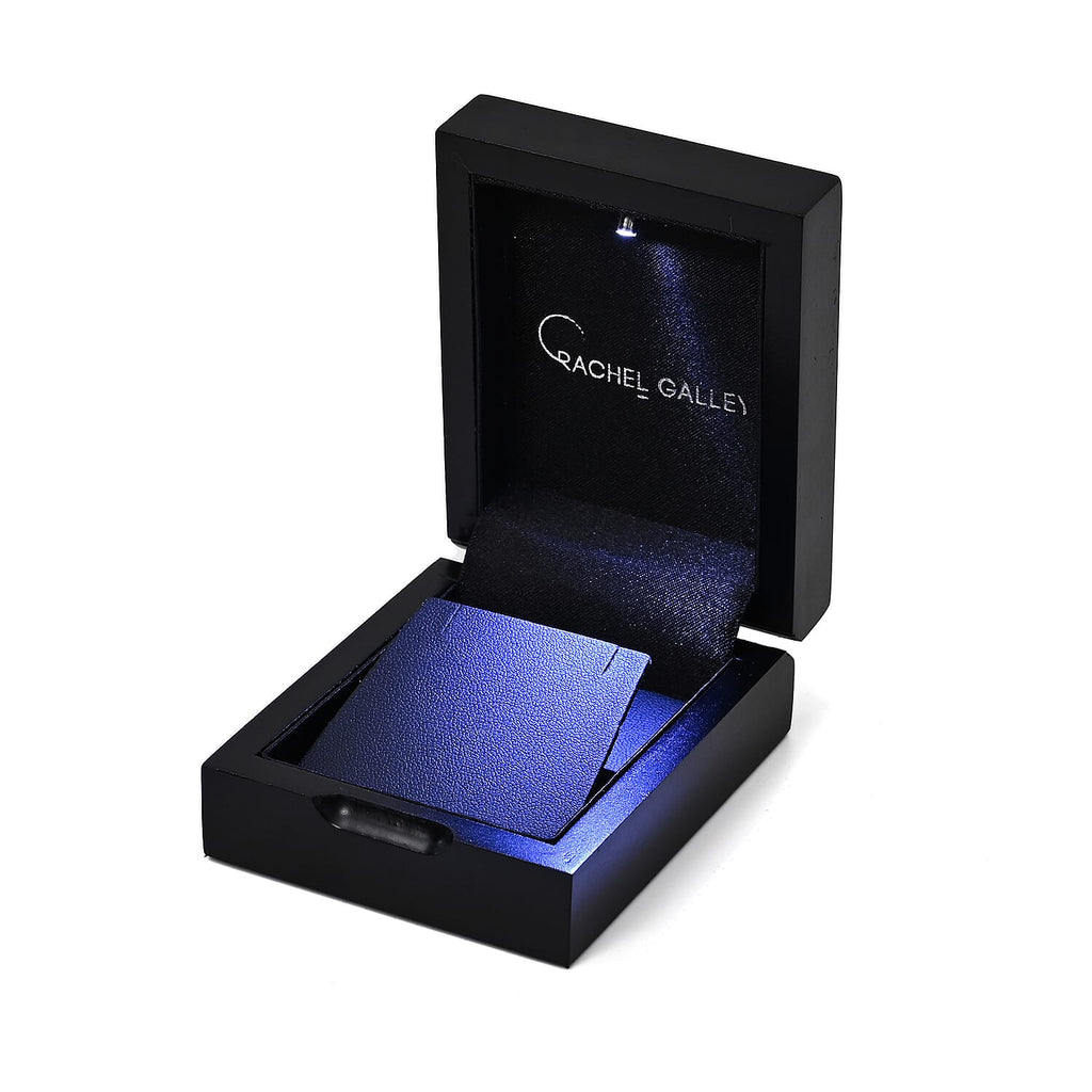 Rhapsody LED Lighted Earring Box (12.5 x 9.5 x 6.5cm) - Black
