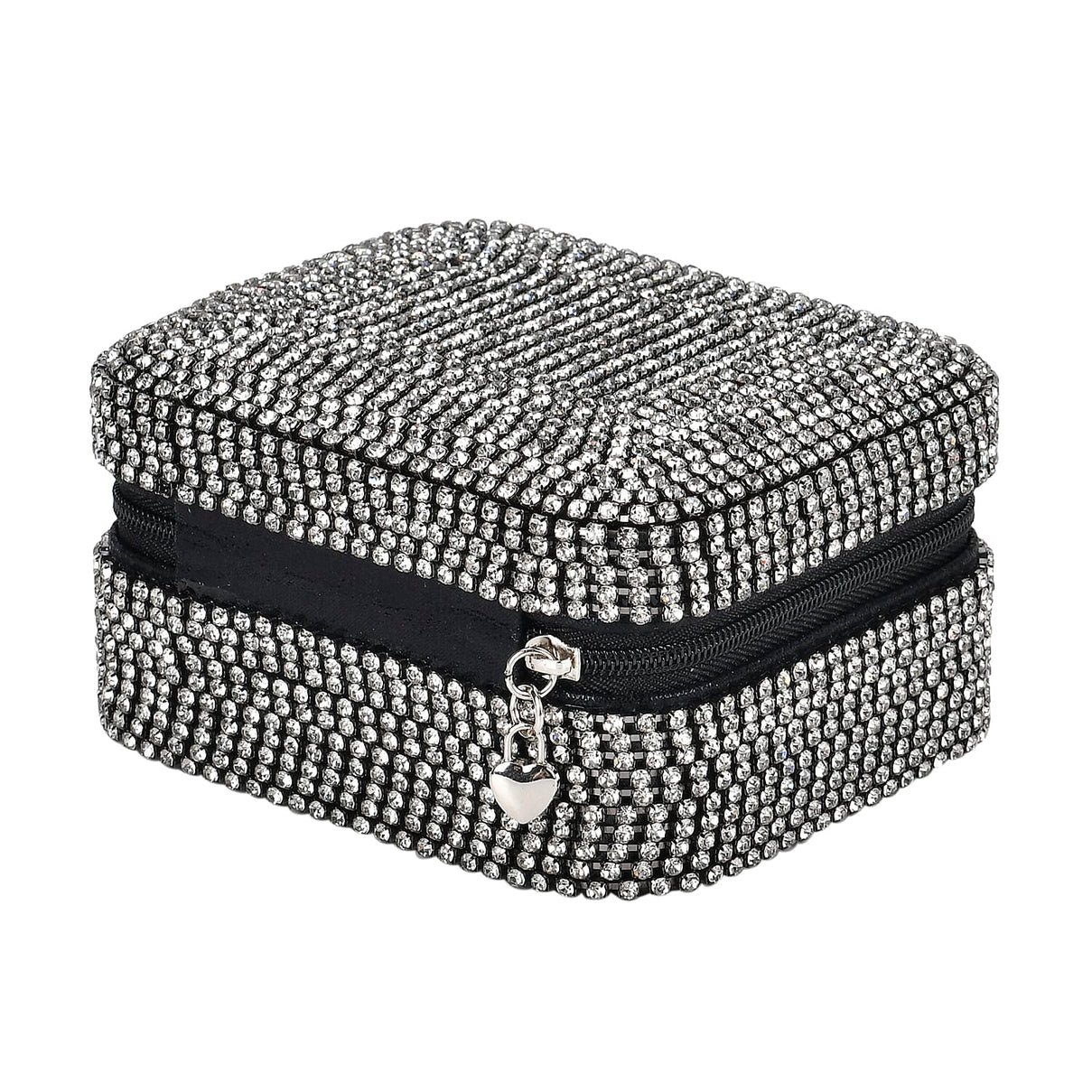 Crystal Studded Velvet Jewellery Box 7745148 3