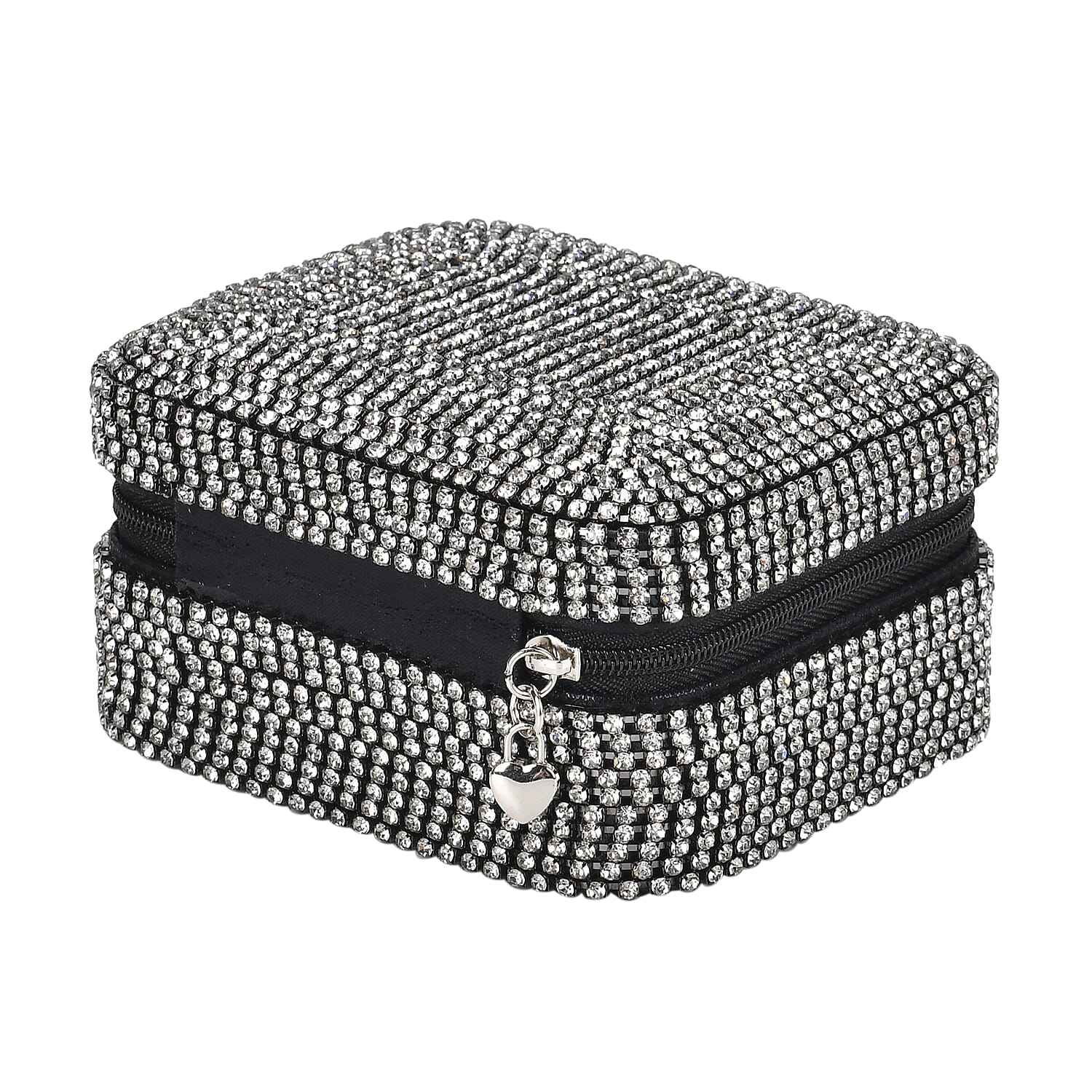 Crystal Studded Velvet Jewellery Box 7745148 3