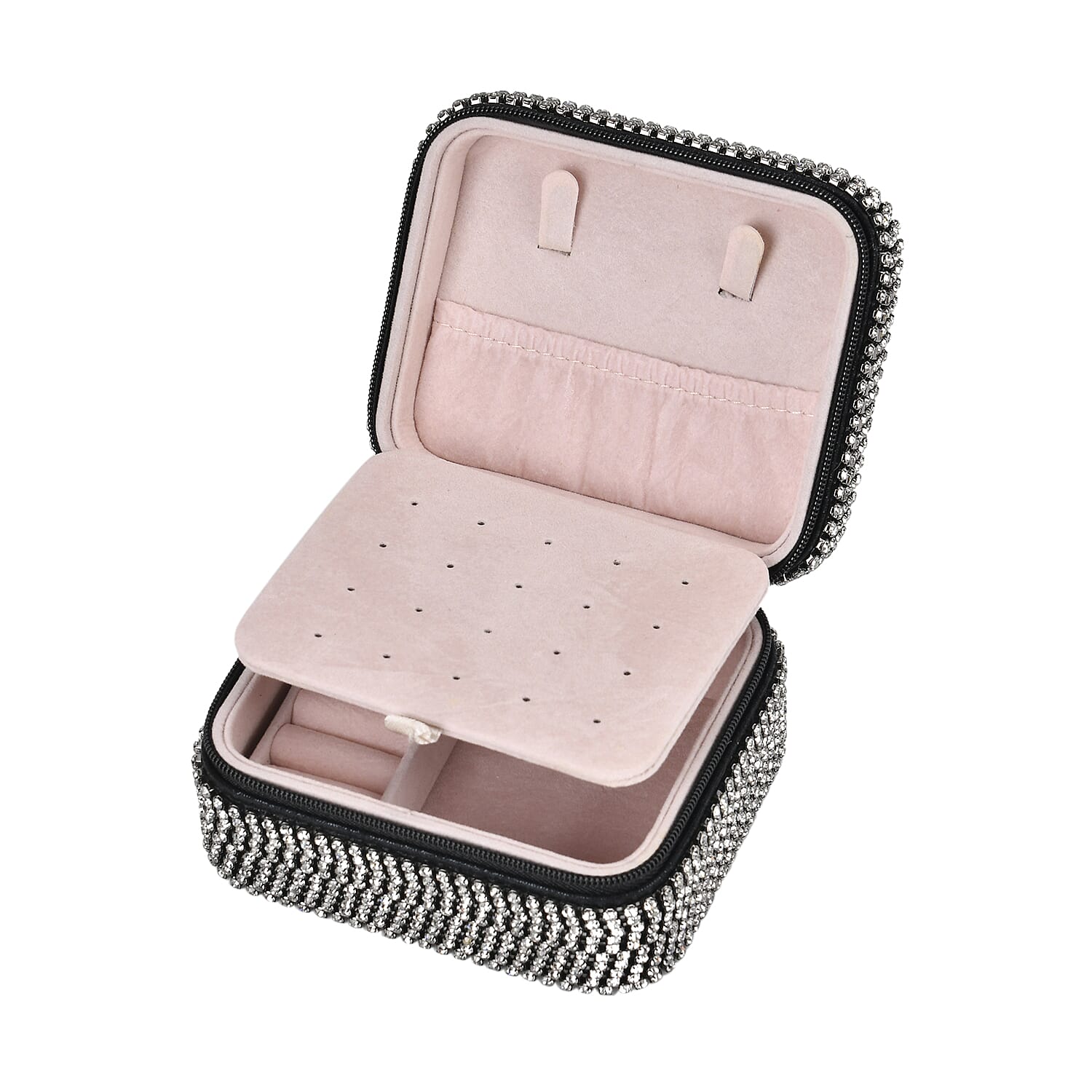 Crystal Studded Velvet Jewellery Box 7745148 7