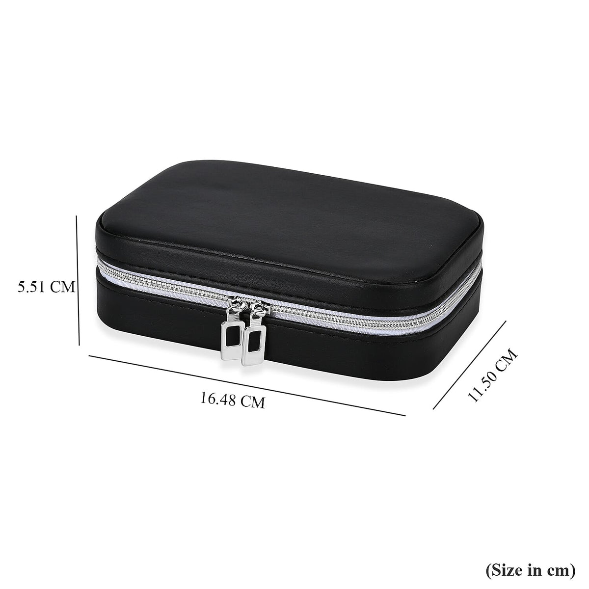 Patterned Jewellery Box (Size 16x11x5 cm) - Black 7766682 7