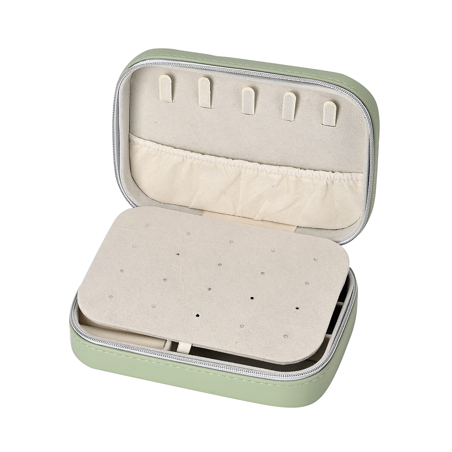 Patterned Jewellery Box (Size 16x11x5 cm) - Light Green 7766691 5