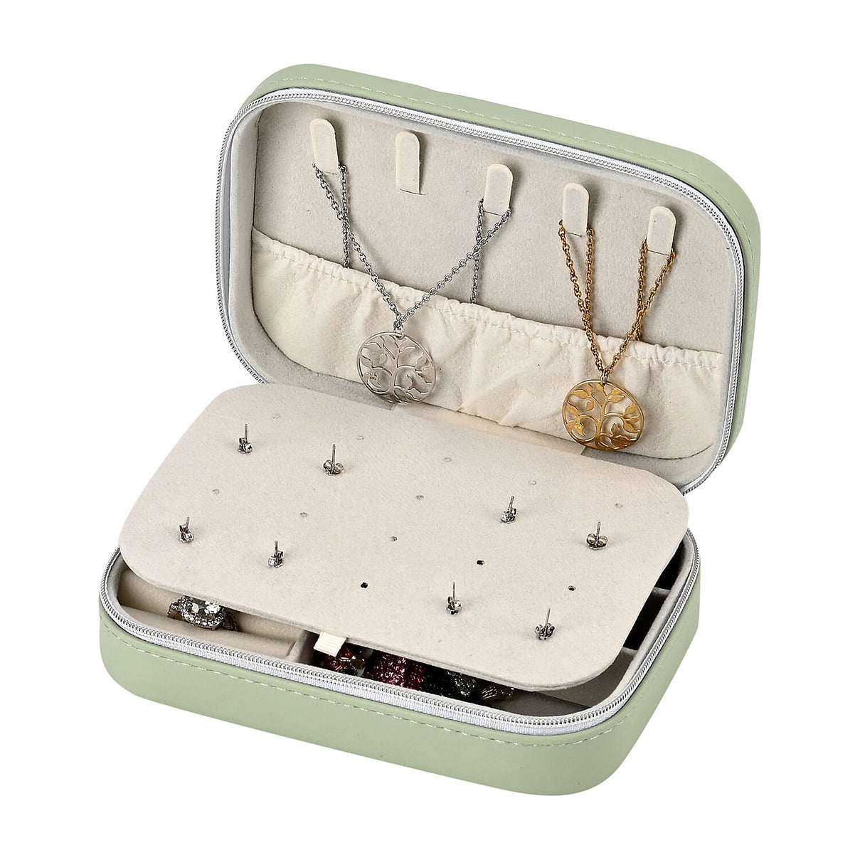 Patterned Jewellery Box (Size 16x11x5 cm) - Light Green 7766691 6